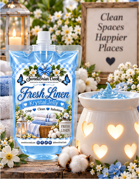 Fresh Linen Krystal Jelly Squeeze for wax warmers
