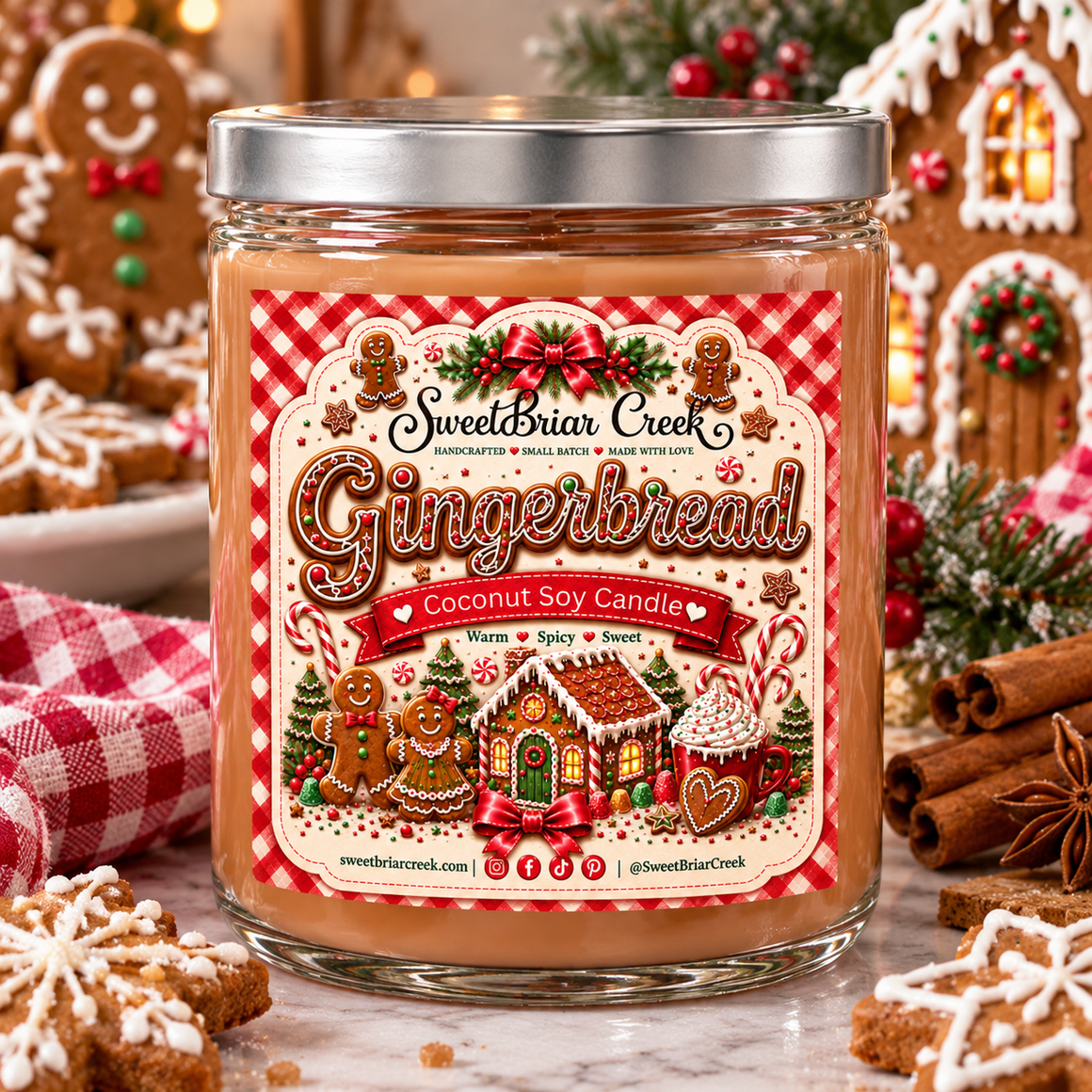 Gingerbread Coconut Soy Candle