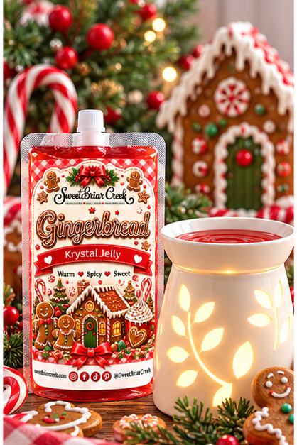 Gingerbread Krystal Jelly Squeeze for wax warmers.