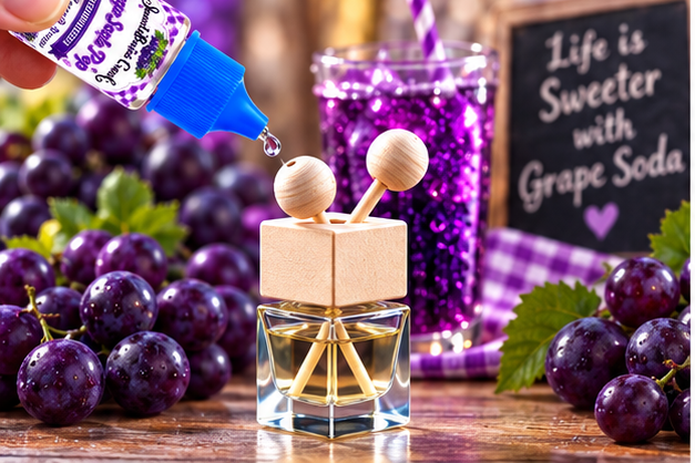 Grape Soda Pop Hanging Car Diffuser & Refills