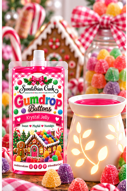 Gumdrop Buttons Krystal Jelly Squeeze for wax warmers