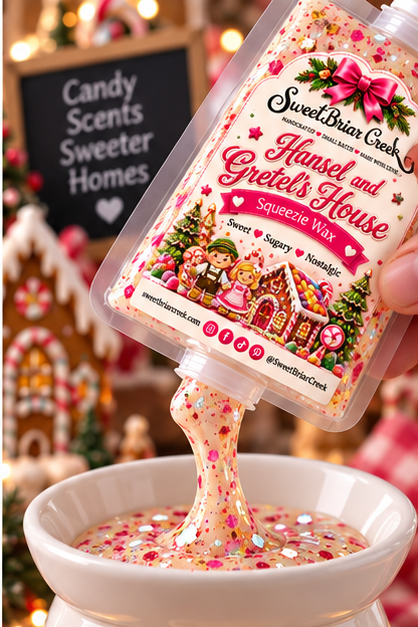 Hansel & Gretels House Squeezie Wax + Scoopable melts for Waxwarmer