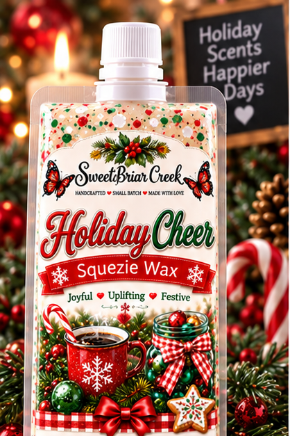 Holiday Cheer Squeezie Wax + Scoopable melts for Waxwarmer