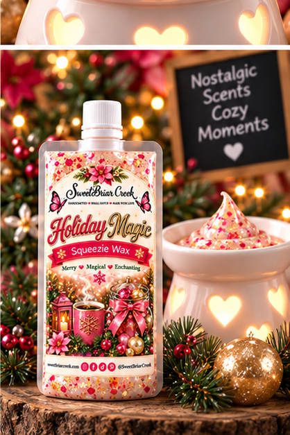 Holiday Magic Squeezie Wax + Scoopable melts for Waxwarmer