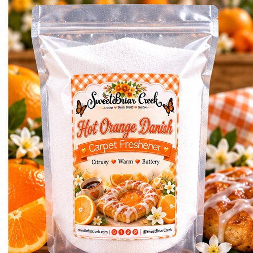 Hot Orange Danish Carpet Freshener Powder