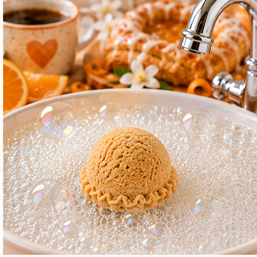 Hot Orange Danish Bubble Scoop