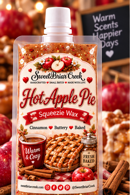 Hot Apple Pie Squeezie Wax + Scoopable melts for Waxwarmer
