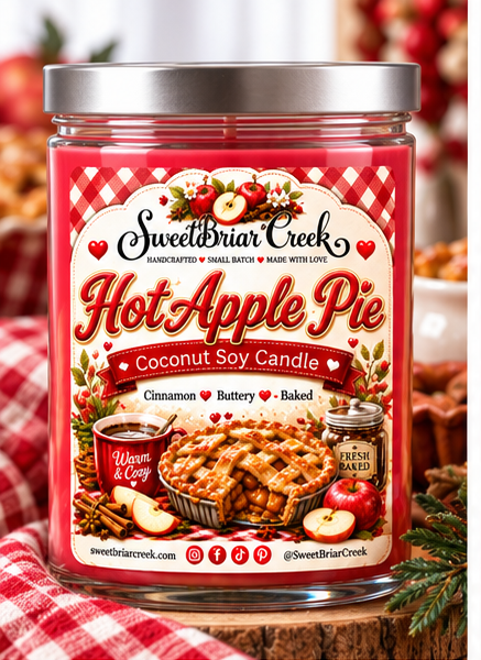 Hot Apple Pie Coconut Soy Candle