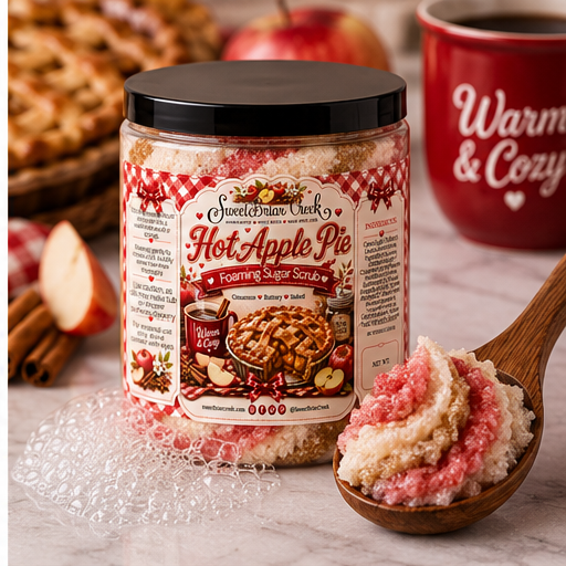Hot Apple Pie Foaming Sugar Scrub