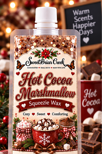 Hot Cocoa Marshmallow Squeezie Wax + Scoopable melts for Waxwarmer