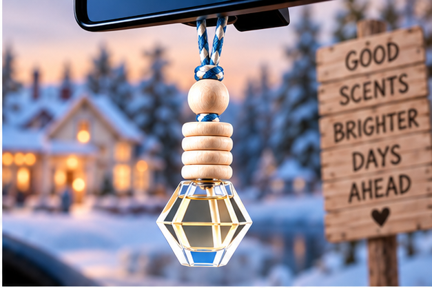 Iced Cinnamon Bun Hanging Car Diffuser & Refills