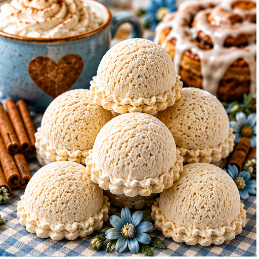 Iced Cinnamon Bun Bubble Scoop