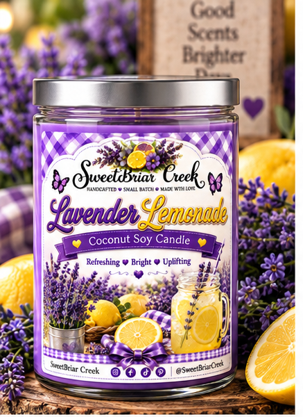 Lavender Lemonade Coconut Soy Candle