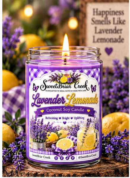 Lavender Lemonade Coconut Soy Candle