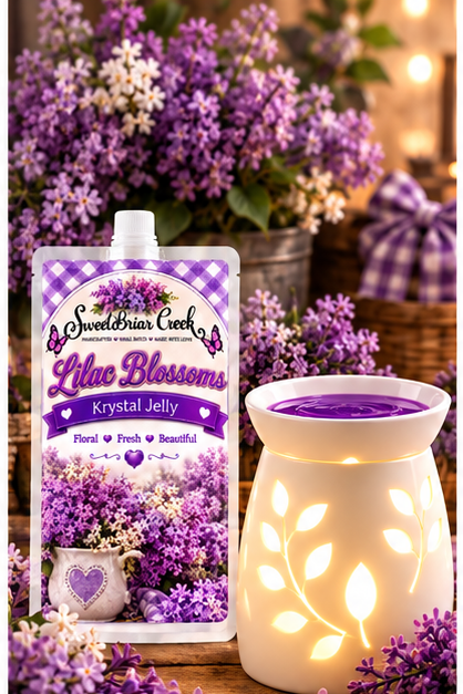 Lilac Blossoms Krystal Jelly Squeeze for wax warmers.
