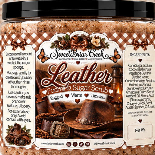 Leather Foaming Sugar Scrub