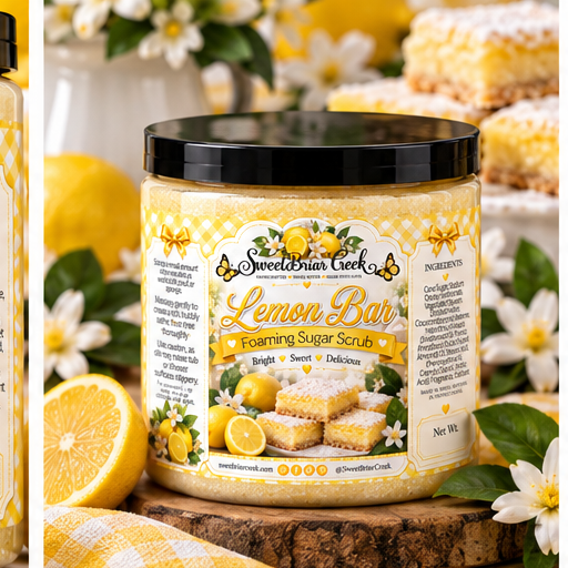 Lemon Bar Foaming Sugar Scrub