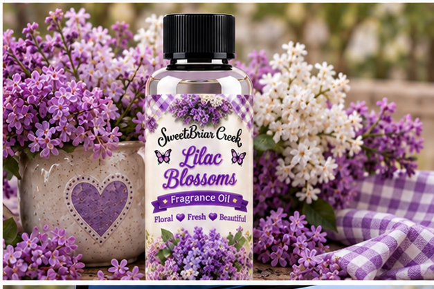 Lilac Blossoms Hanging Car Diffuser & Refills