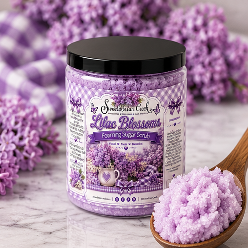 Lilac Blossoms Foaming Sugar Scrub