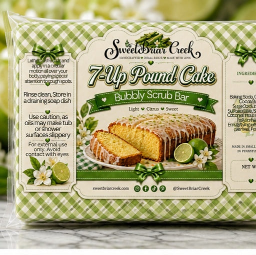 7-up Pound Cake Bubbly Scrub Body Bars