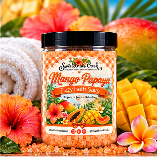 Mango Payaya Fizzy Bath Salt Soak