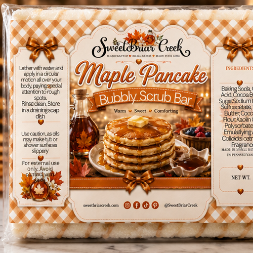 Maple Pancake Bubbly Scrub Body Bars