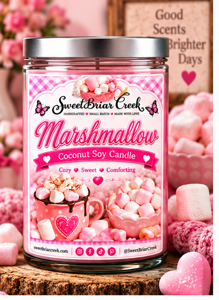 Marshmallow Coconut Soy Candle