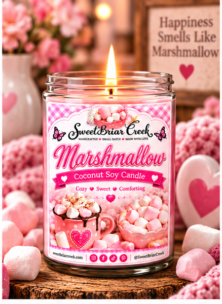 Marshmallow Coconut Soy Candle