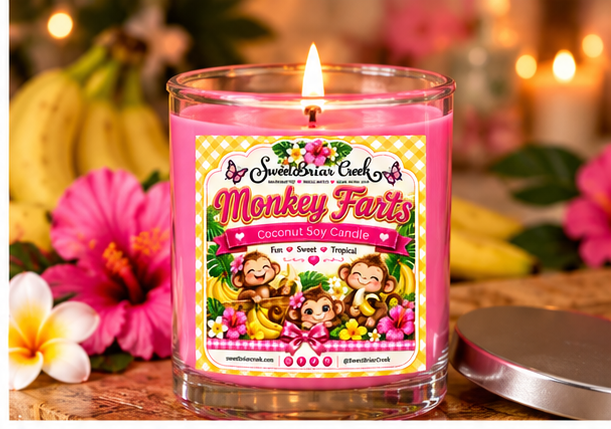 Monkey Farts Coconut Soy Candle