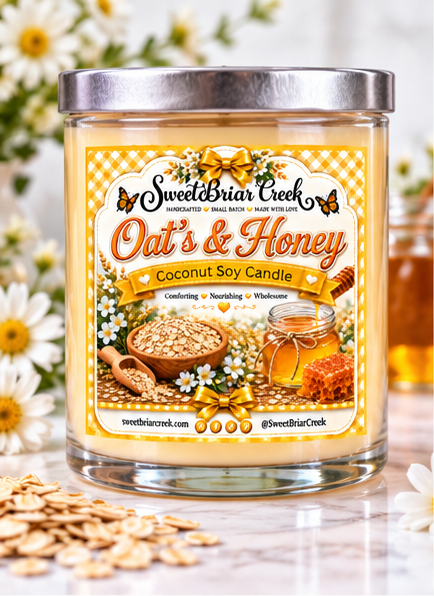 Oats 'n Honey Coconut Soy Candle