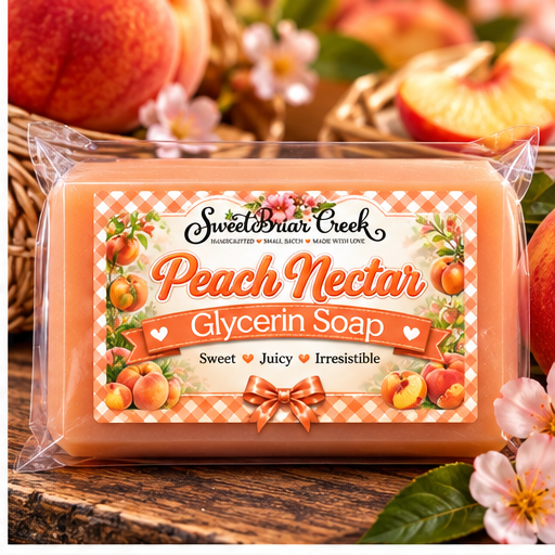 Peach Nectar Coconut Milk Glycerin Soap