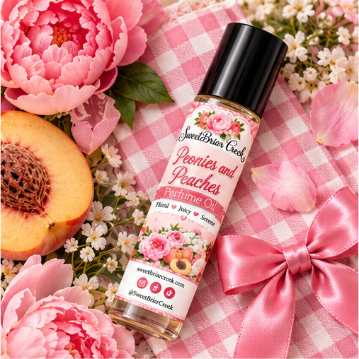 Peonies & Peaches Roll on Perfume Oil