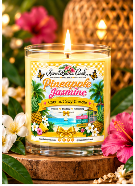 Pineapple Jasmine Coconut Soy Candle