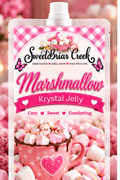 Marshmallow Krystal Jelly Squeeze for wax warmers.