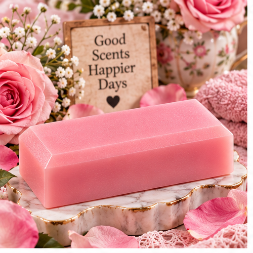 Pink Petals Coconut Milk Glycerin Soap