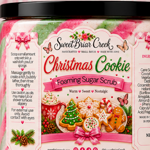 Christmas Cookie Foaming Sugar Scrub