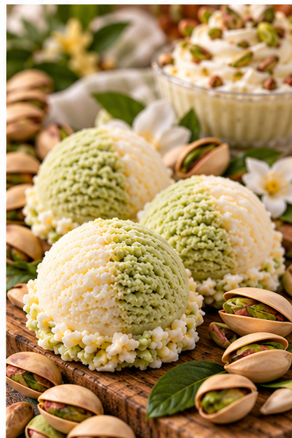 Pistachio Cream Bubble Scoop