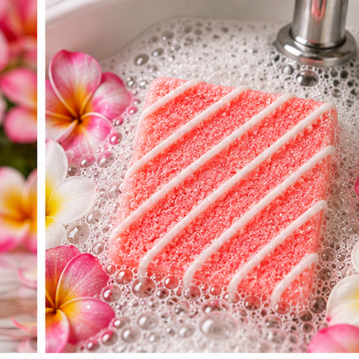 Plumeria Bubbly Scrub Body Bars