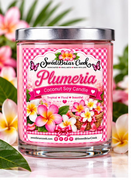 Plumeria Coconut Soy Candle