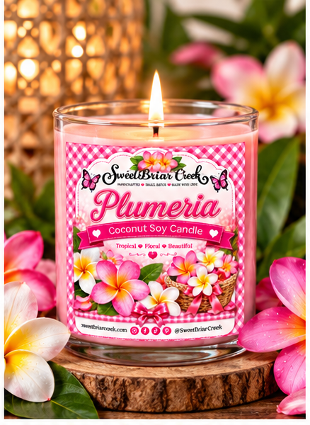 Plumeria Coconut Soy Candle