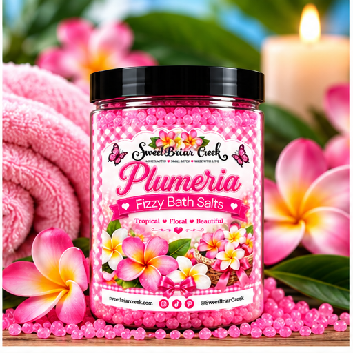 Plumeria Fizzy Bath Salt Soak