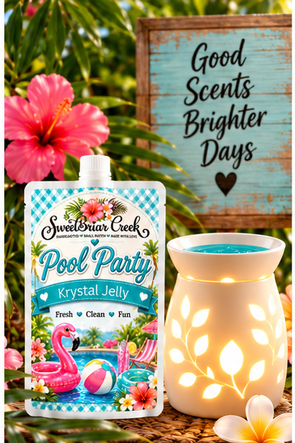 Pool Party Krystal Jelly Squeeze for wax warmers.