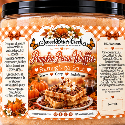 Pumpkin Pecan Waffles Foaming Sugar Scrub