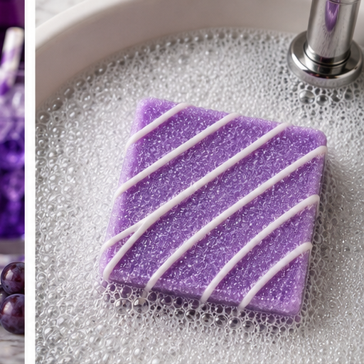 Grape Soda Pop Bubbly Scrub Body Bars