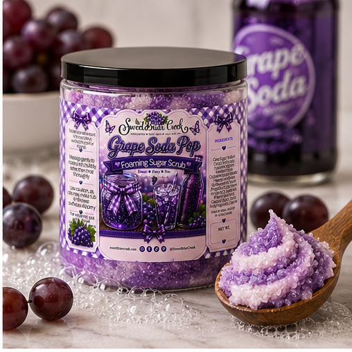 Grape Soda Pop Foaming Sugar Scrub