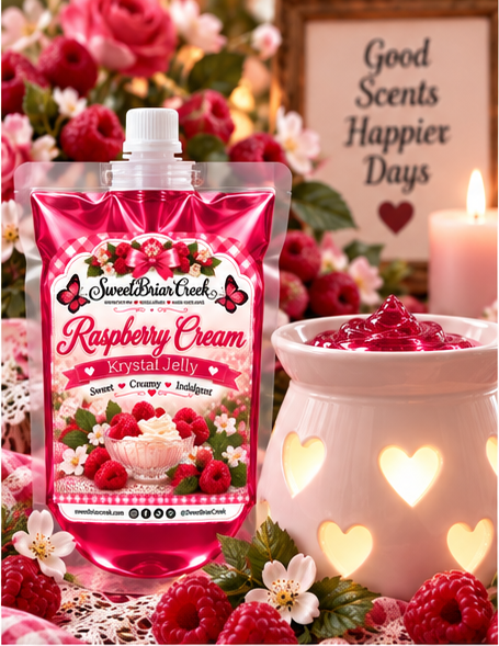 Raspberry Cream Krystal Jelly Squeeze for wax warmers