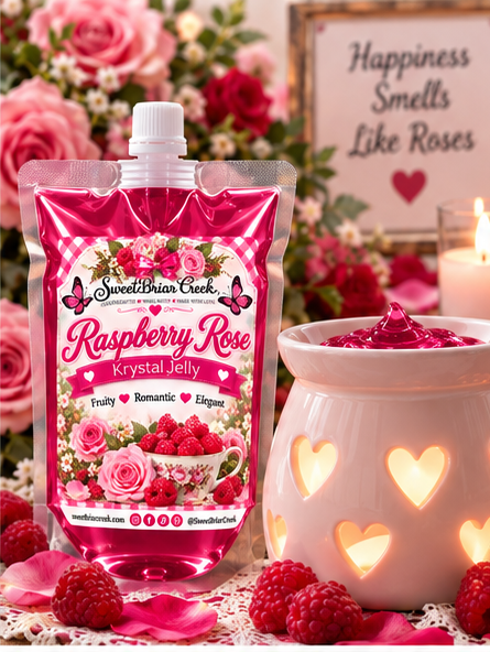 Raspberry Rose Krystal Jelly Squeeze for wax warmers