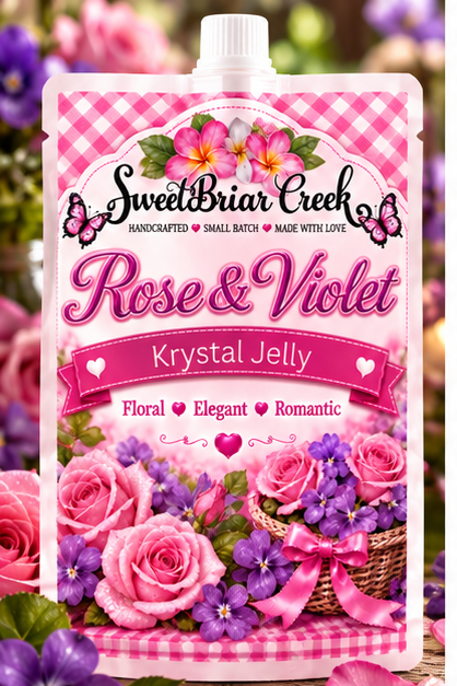 Rose & Violet Krystal Jelly Squeeze for wax warmers.