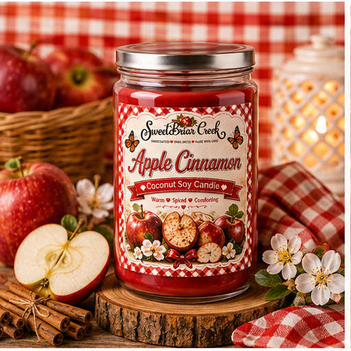 Apple Cinnamon Coconut Soy Candle