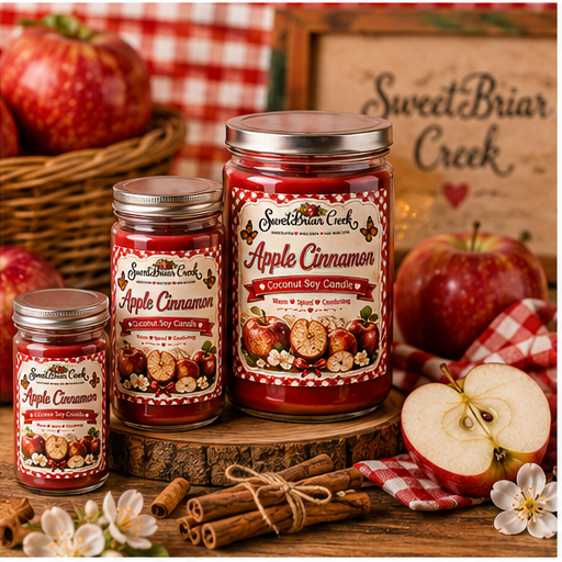 Apple Cinnamon Coconut Soy Candle